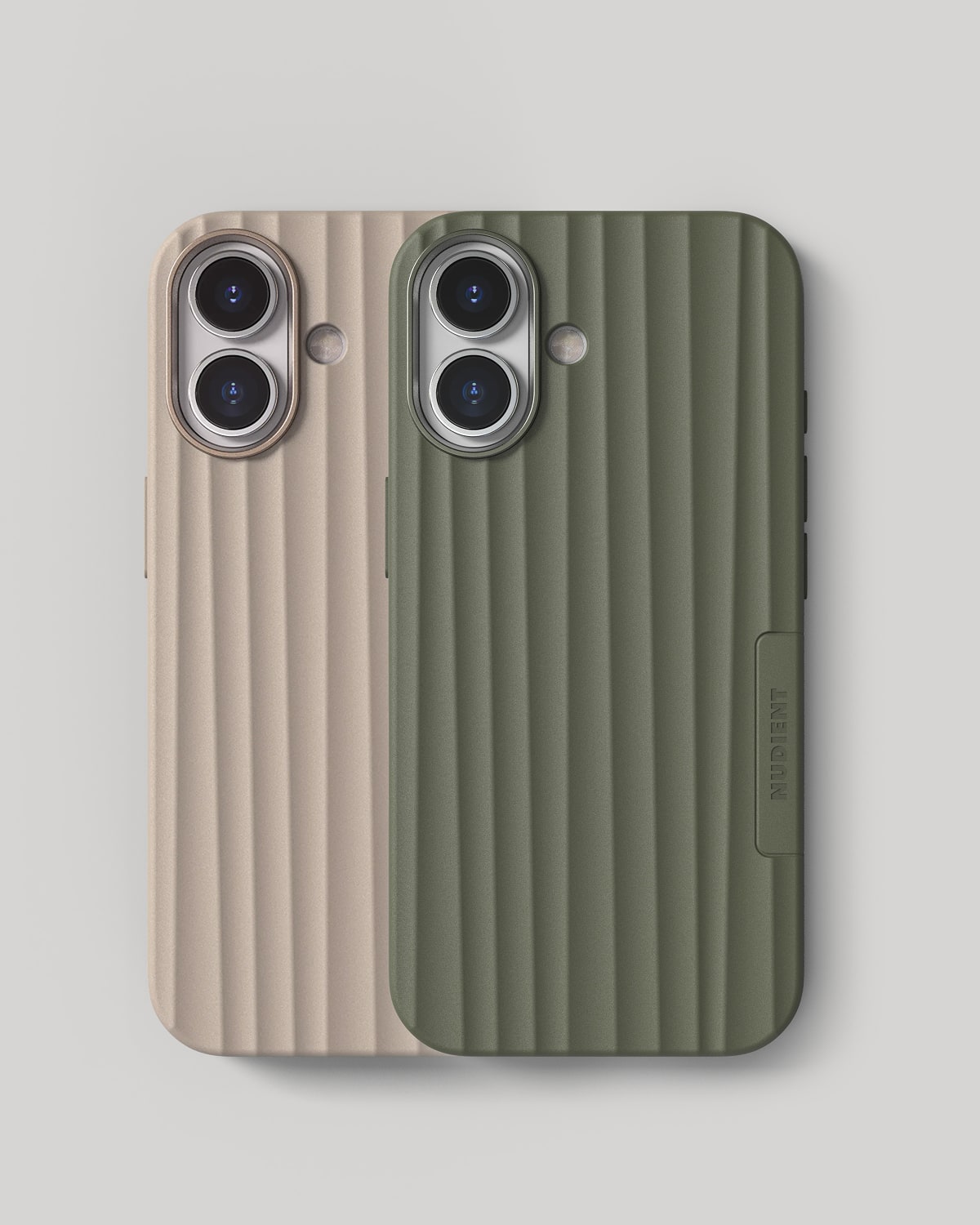 Bold Case - iPhone 17 - Linen Beige & Olive Green